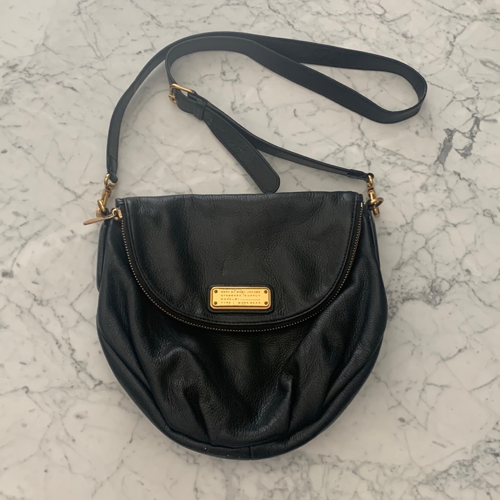 Marc by Marc Jacobs Black CrossBody Bag Gold Hardware